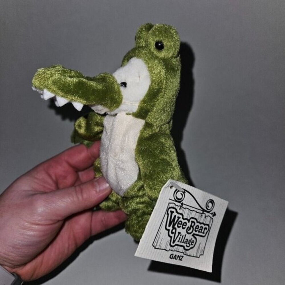 VTG GANZ 1999 Wee Bear Village Green Dundee Alligator Plush Small 5" Stuffed Toy